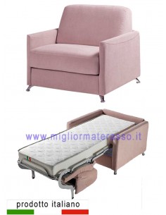 Poltrona letto materasso alto 2