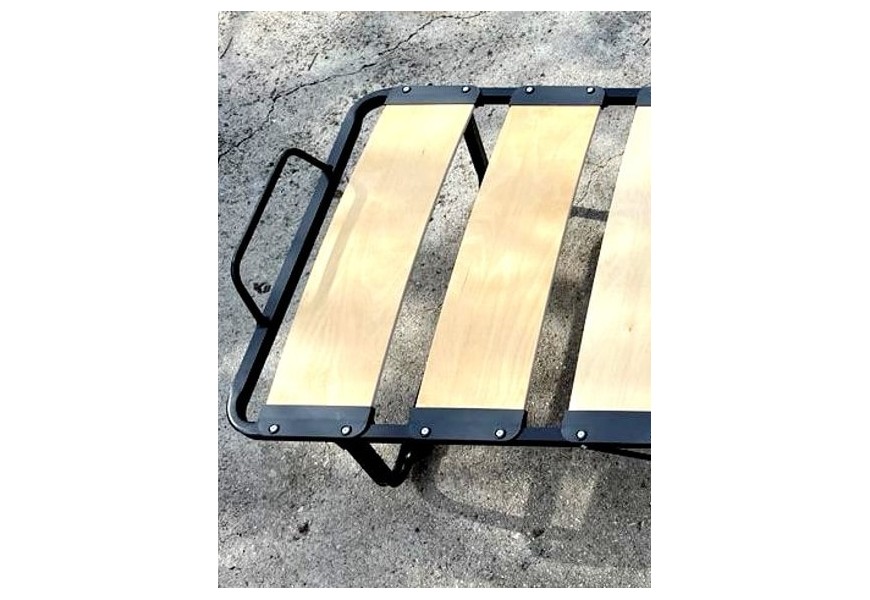 Letto Pieghevole a Doghe Larghe Materasso Alto