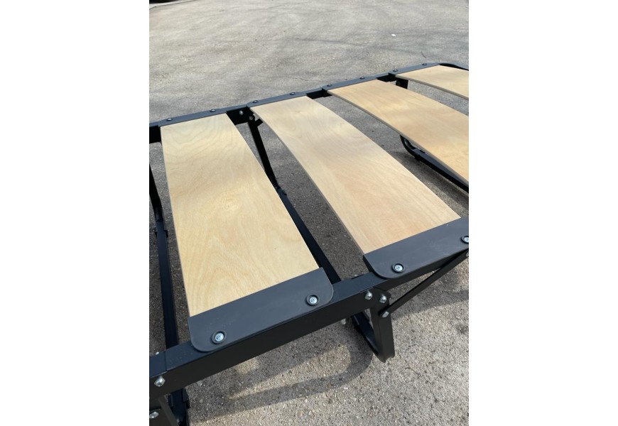 Letto Pieghevole a Doghe Larghe Materasso Alto