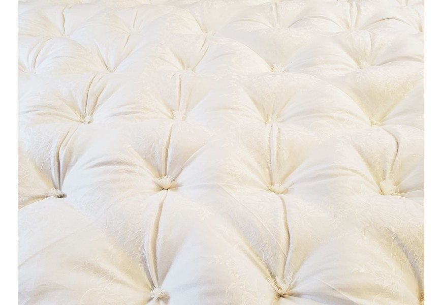 Futon artigianale in cotone basso e arrotolabile