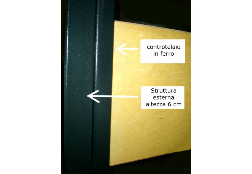 Struttura perimetrale 60x36 mm con  controtelaio