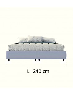 Letto contenitore larghezza 240 cm