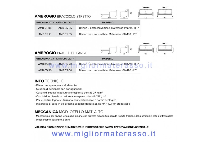 Divano Letto Ambrogio Vitarelax