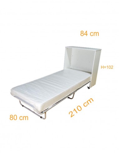 Rollaway bed with wardrobe