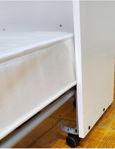 Rollaway bed with wardrobe