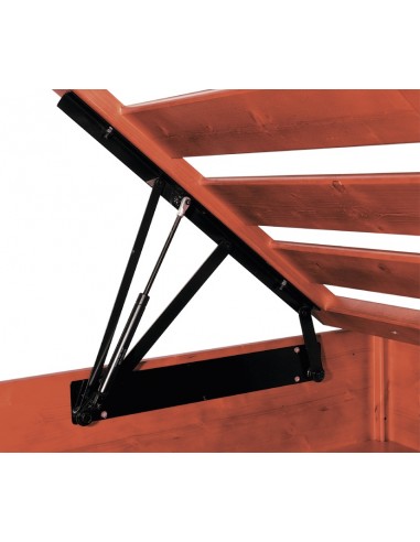 Letto in legno con testiera imbottita