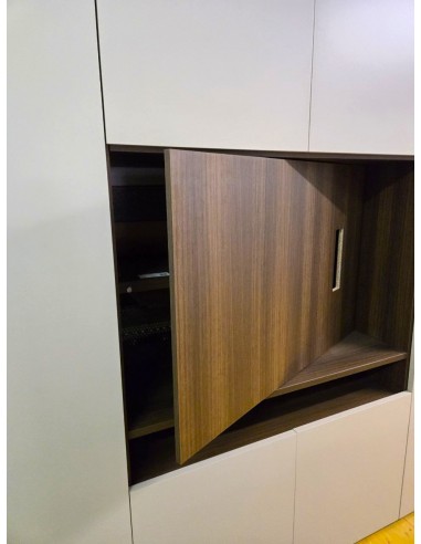 Bedroom wardrobe with TV panel