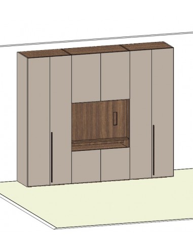 disegno Armadio guardaroba mobile TV