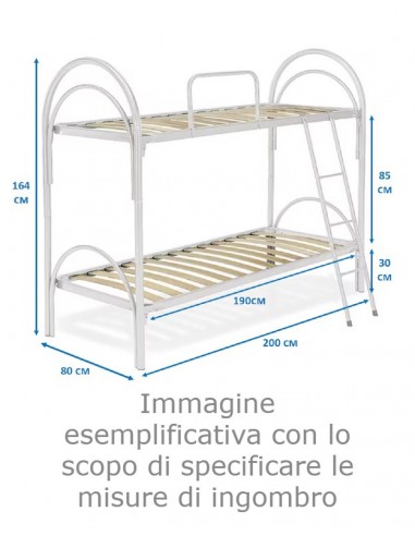 White Double Bunk Bed