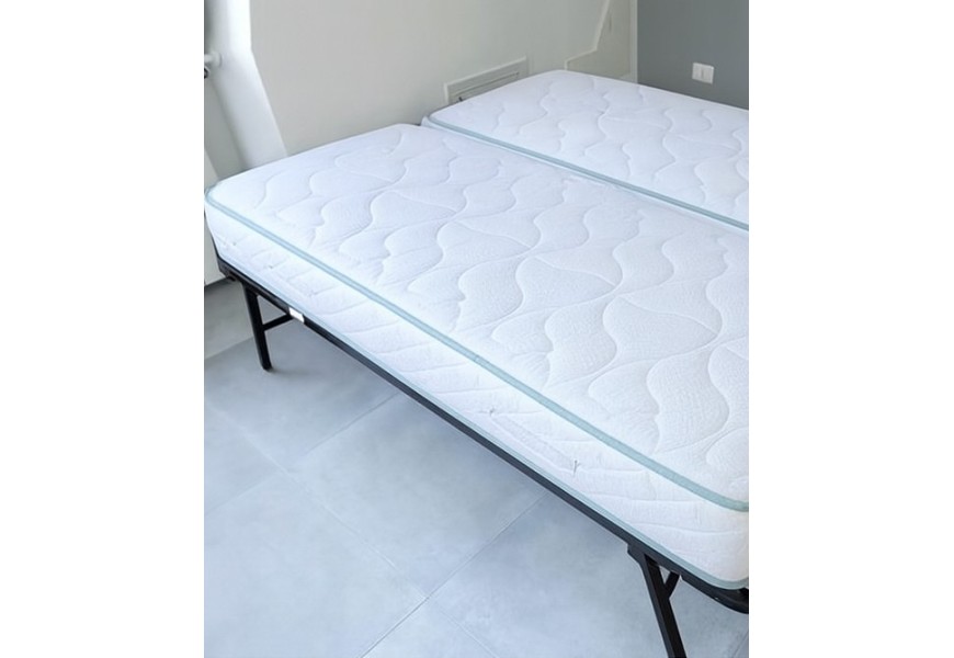 Rete letto e materassi con seconda rete estraibile