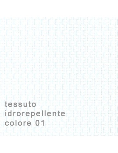 tessuto bianco latte idrorepellente