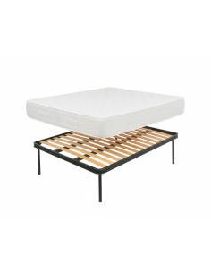 Letto a doghe con materasso misura francese