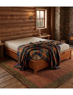 Letto contenitore legno massello matrimoniale 2