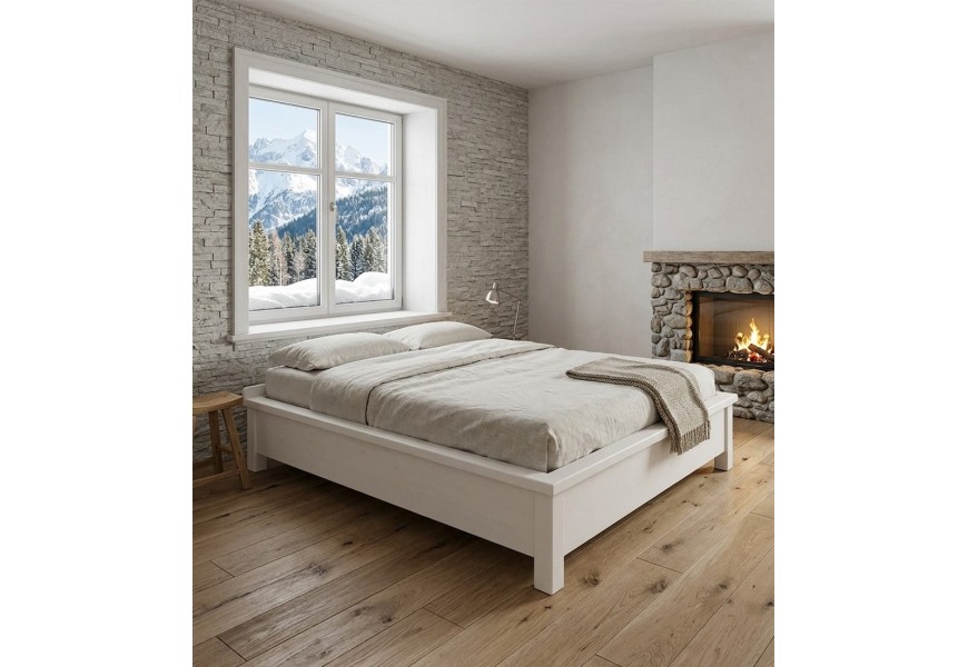 Letto in legno con contenitore