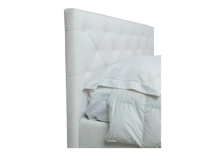 Letto francese testiera con bottoni Luxury