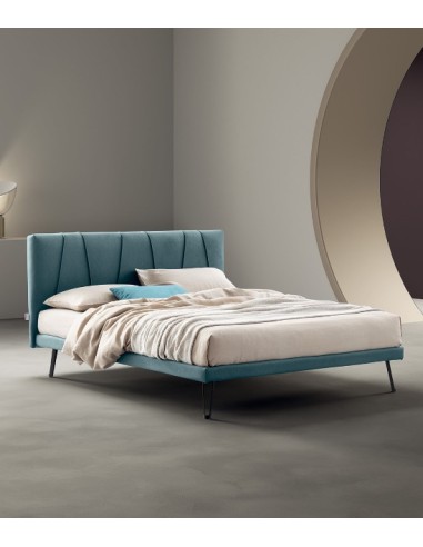 Letto matrimoniale moderno Fatima con rete di struttura senza contenitore