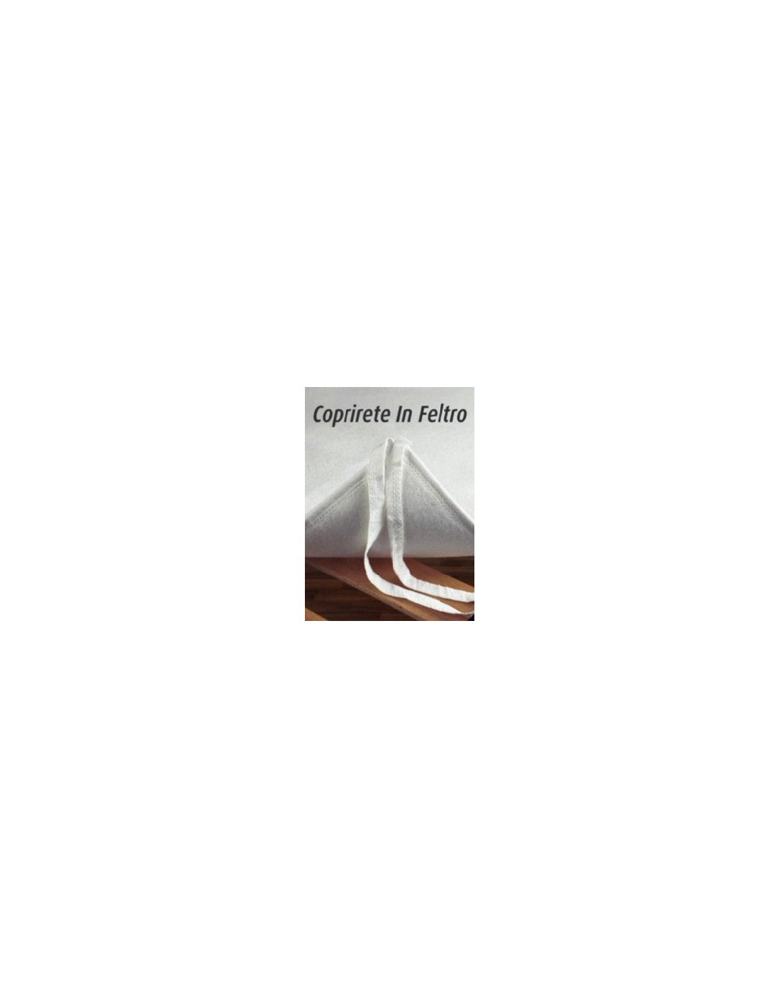 Coprirete in feltro con lacci