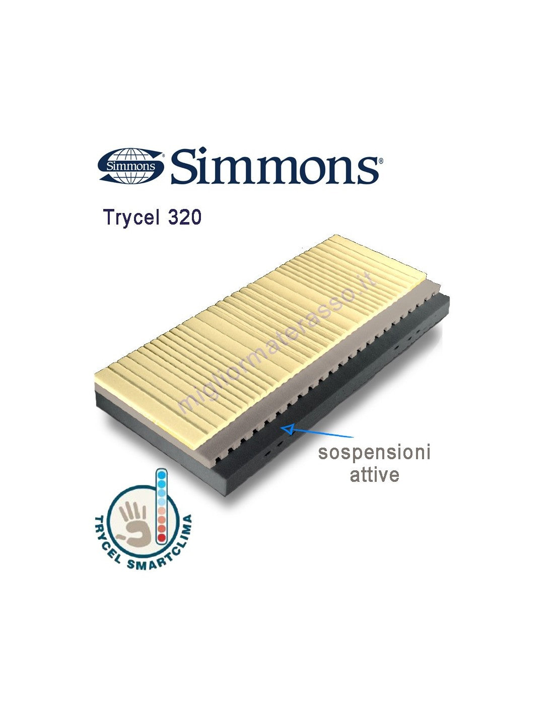 Trycel Memory foam Mattress 320