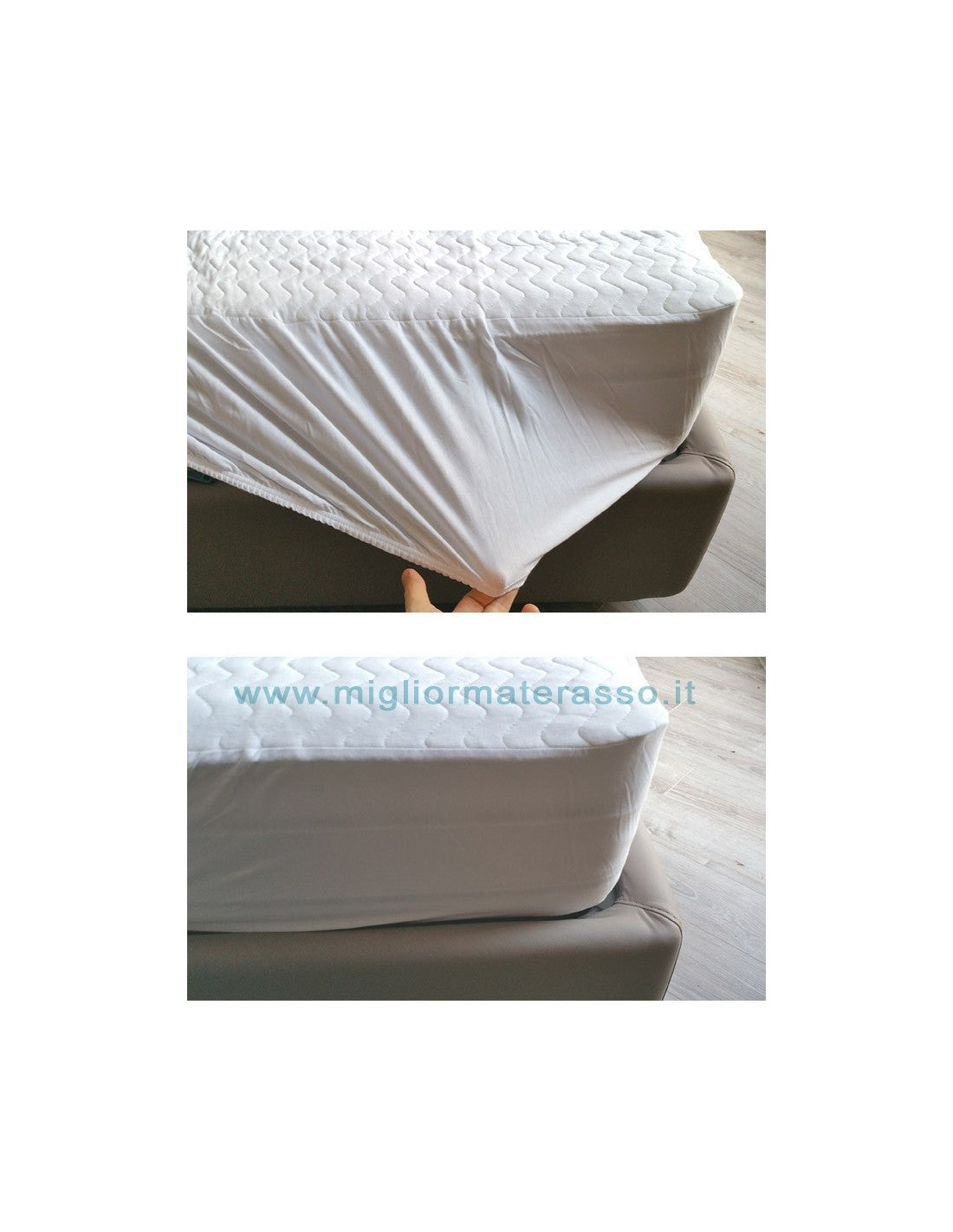 Coprimaterasso imbottito in cotone