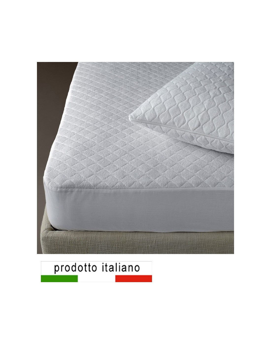 Coprimaterasso in spugna cotone trapuntato