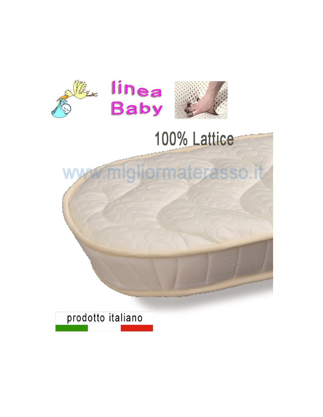 Materasso in lattice per culla