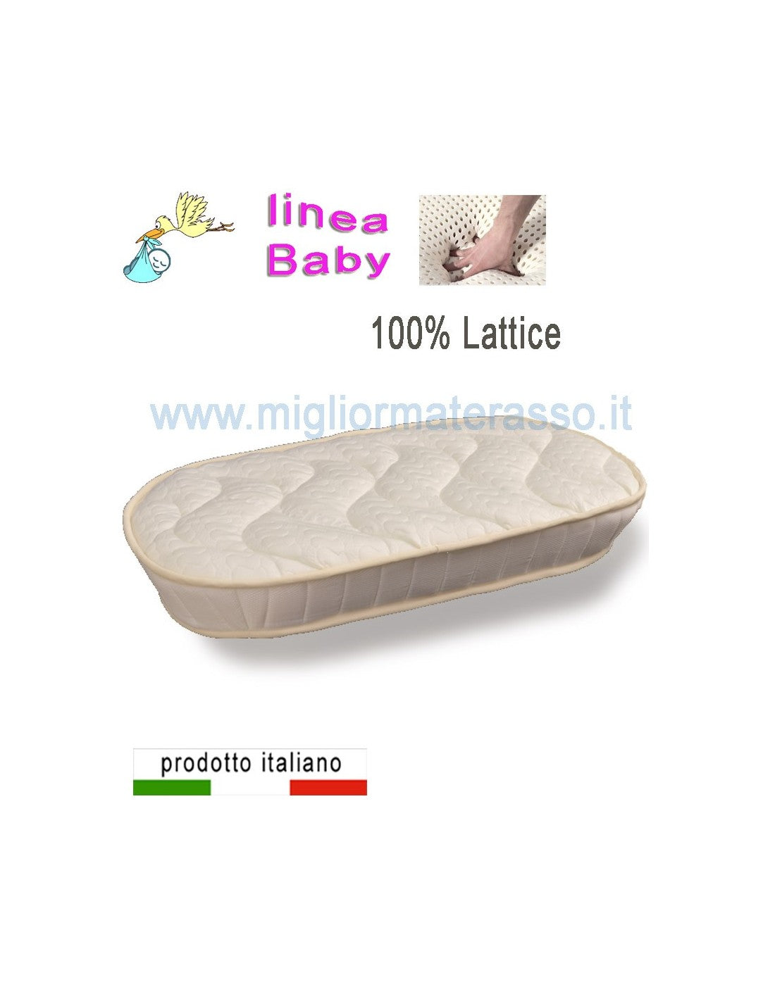 Materasso in lattice per culla