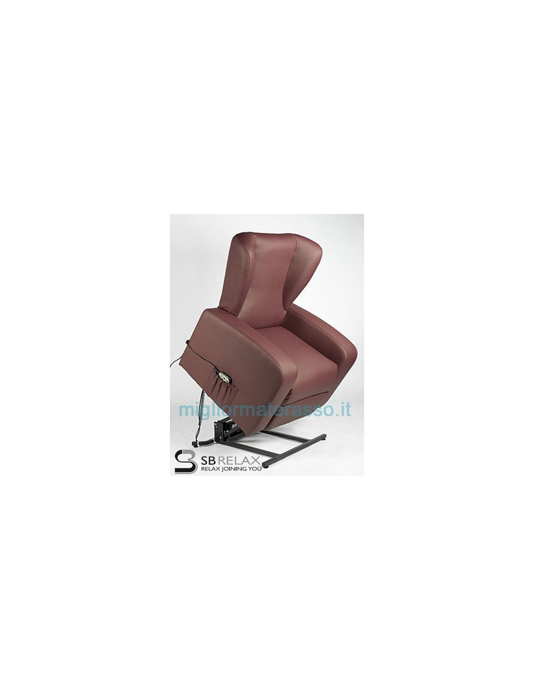 Poltrona alzante Ecopelle Sime 3