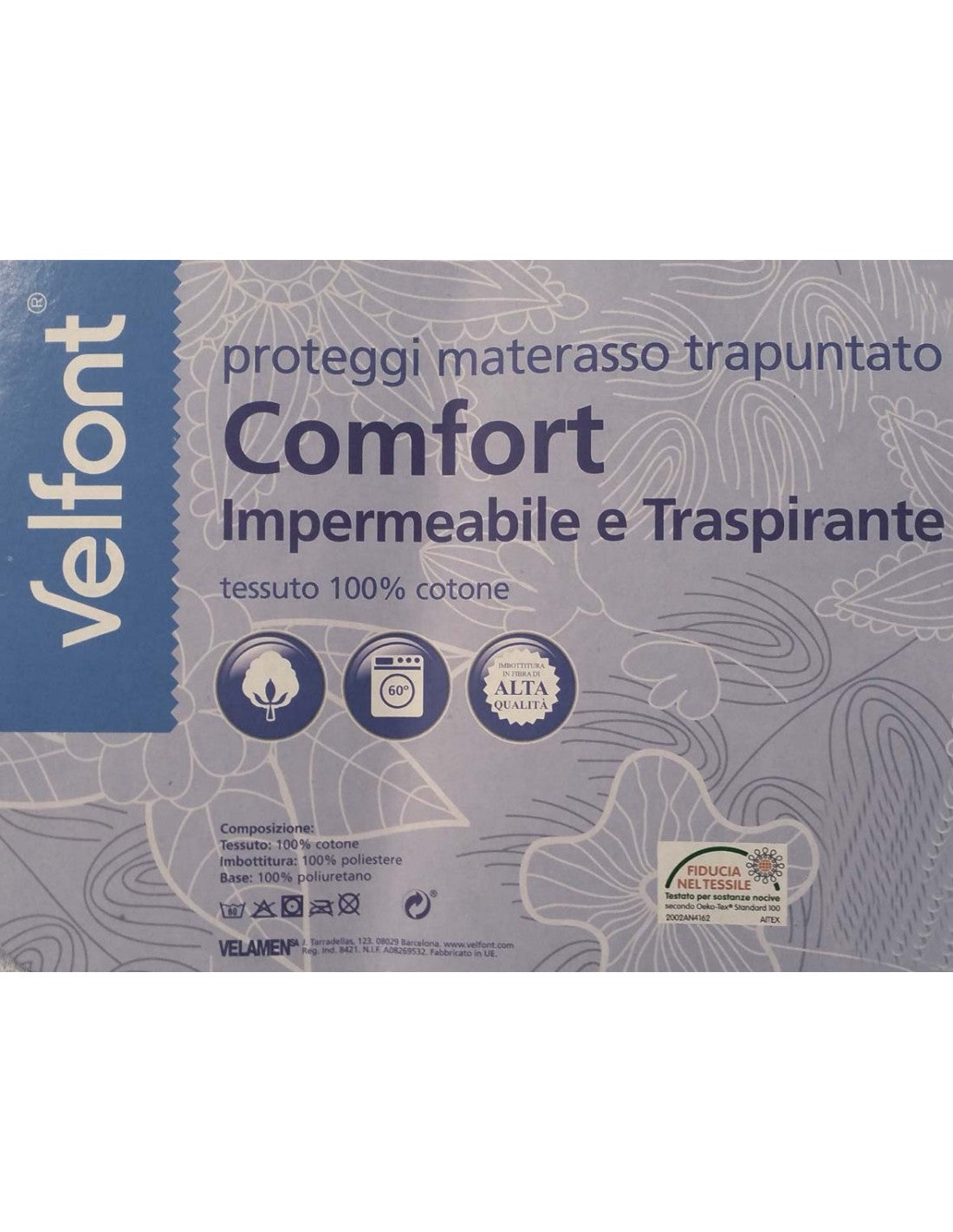 Coprimaterasso impermeabile imbottito singolo