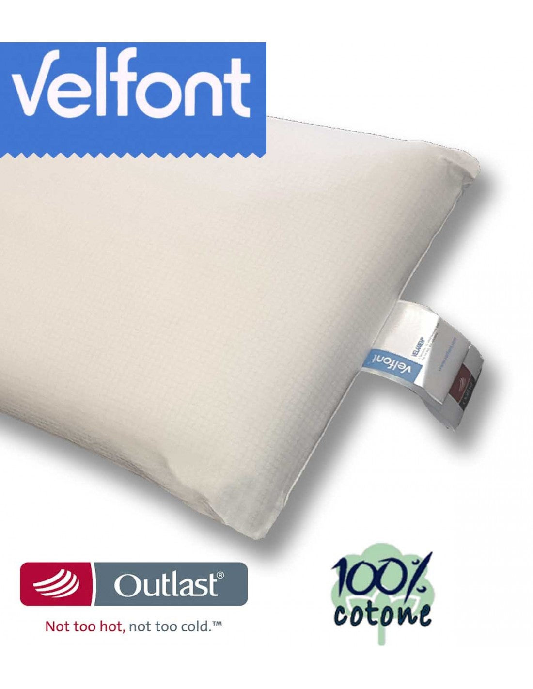 Federa copricuscino Outlast Velfont cotone