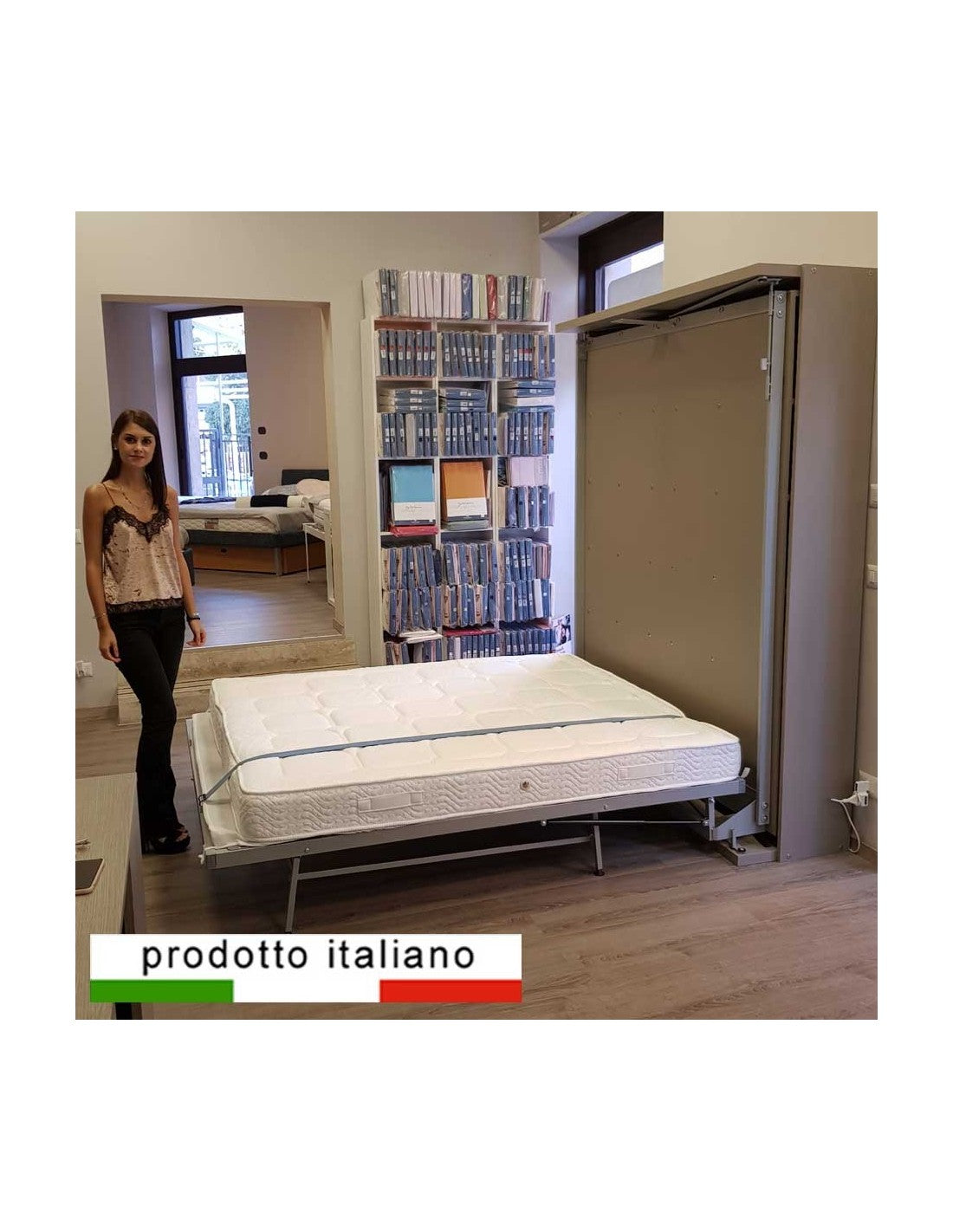 Letto matrimoniale girevole a scomparsa