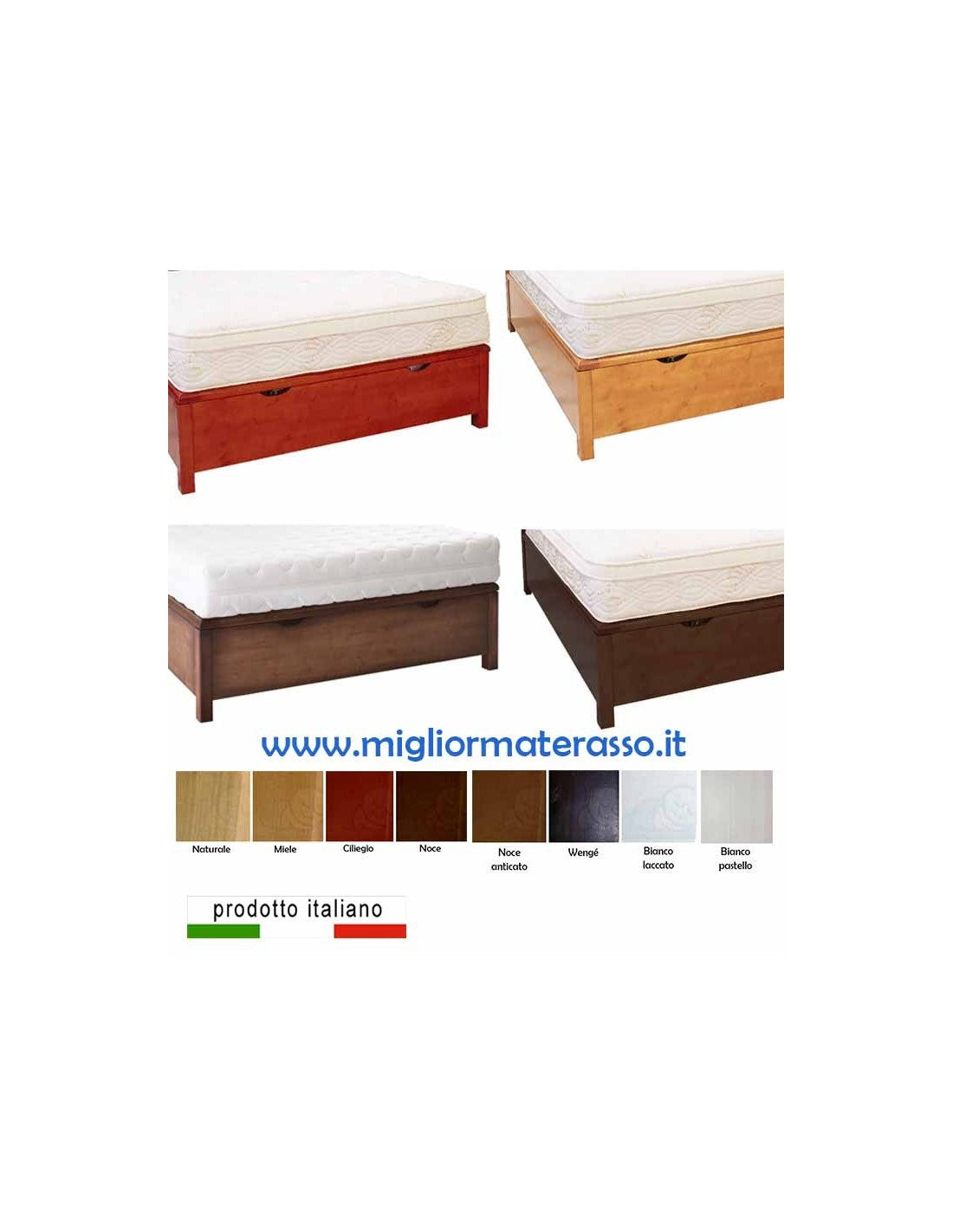 Letto Legno Grezzo Minosse