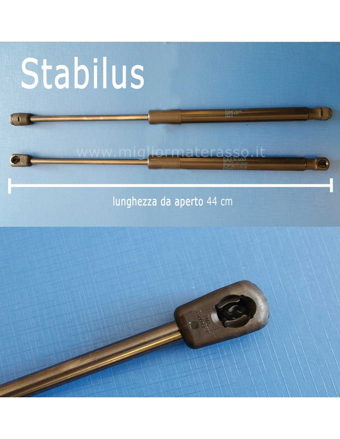 Coppia Pistoni Stabilus per letto contenitore