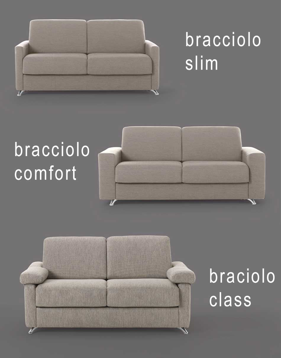 Divano Letto in ecopelle Ambrogio