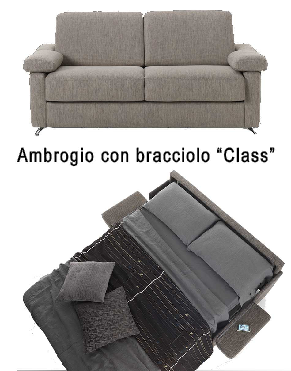 Divano Letto in ecopelle Ambrogio