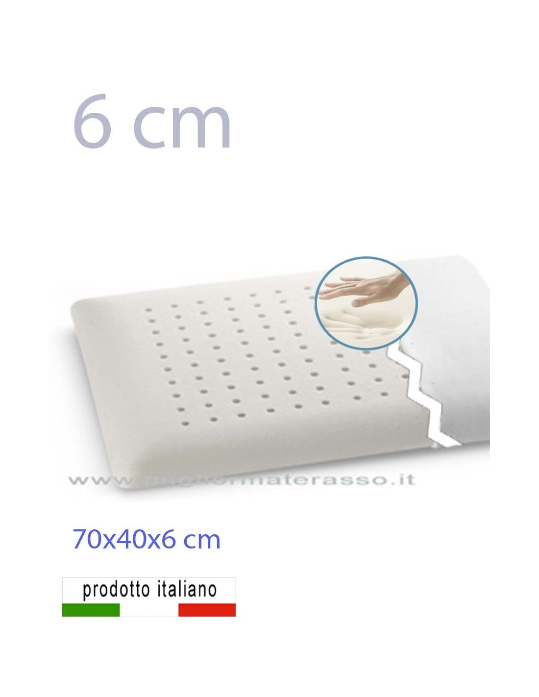 Memory pillow 6 cm high