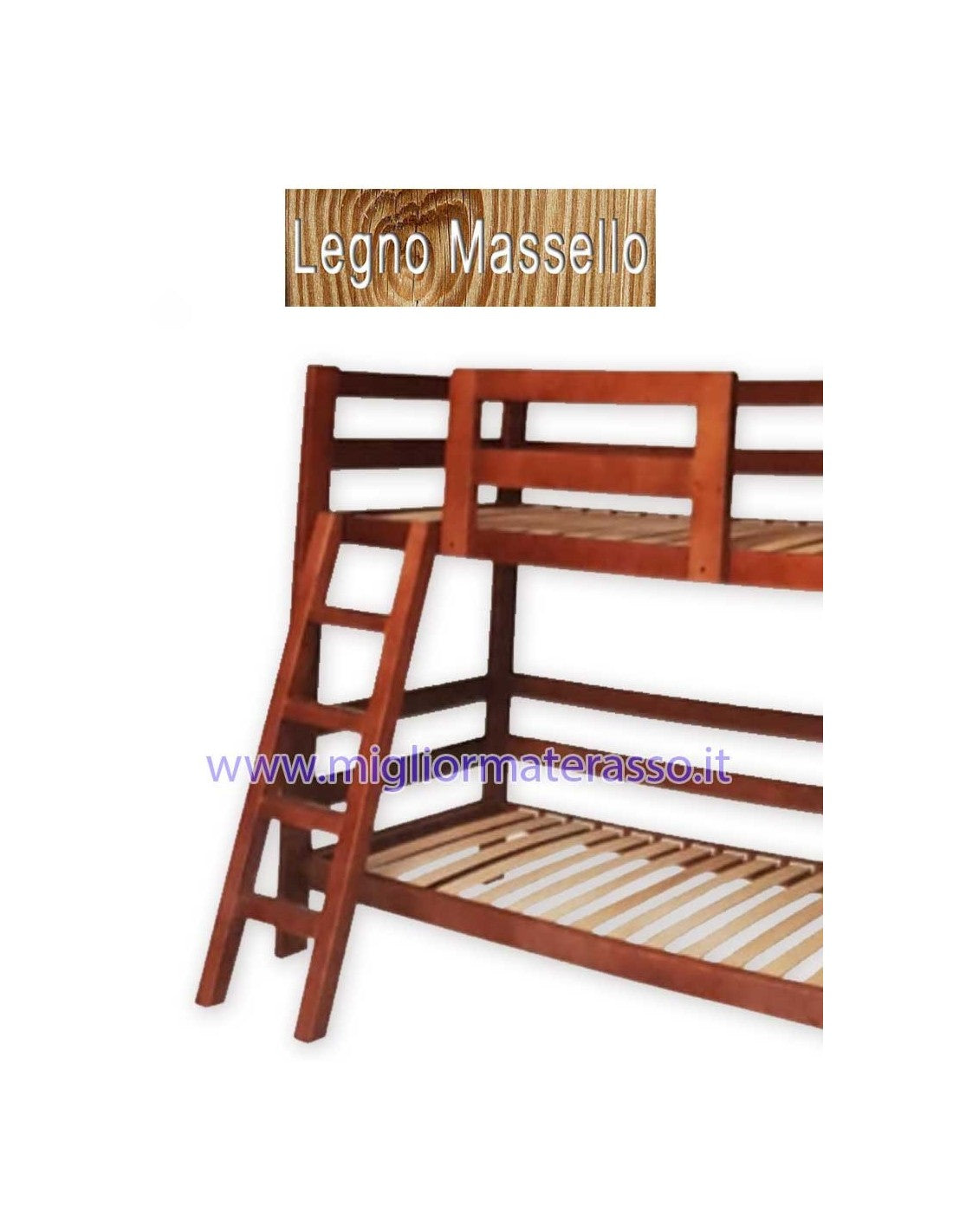 Letto a castello in legno