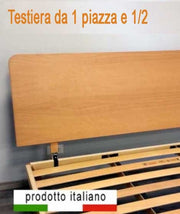 Testiera per letto piazza e mezza in legno