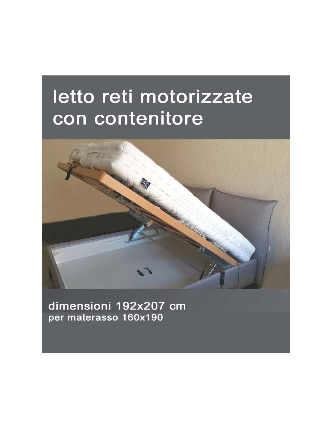Patricia contenitore con rete alzata motorizzata automatica
