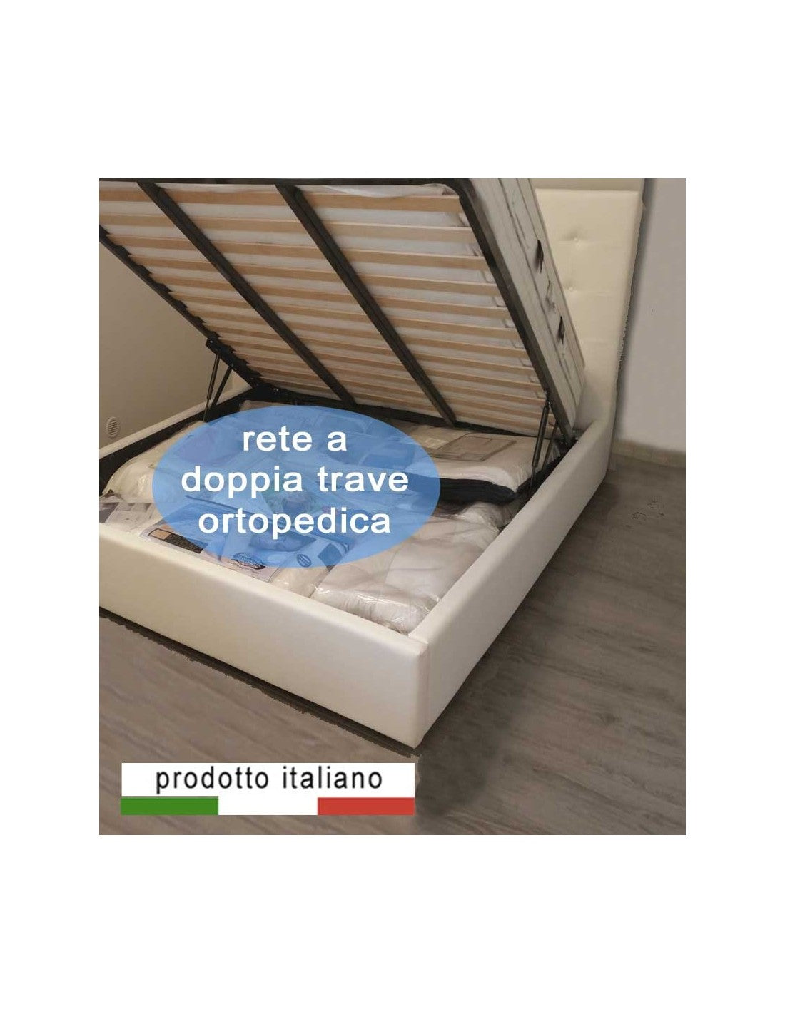 Rete matrimoniale per letto contenitore