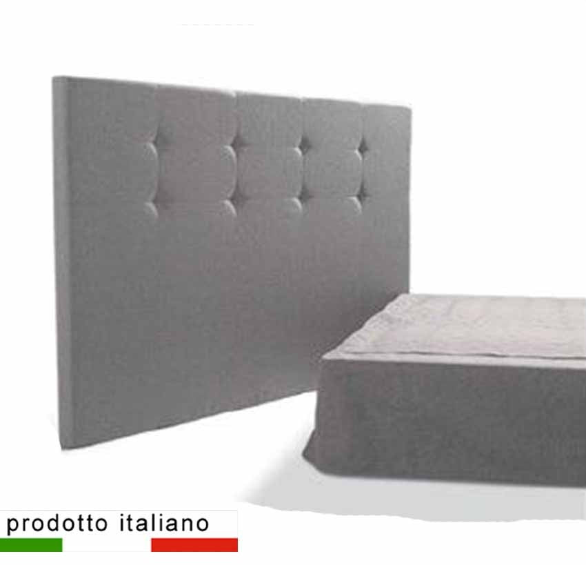 Testiera letto a muro in tessuto