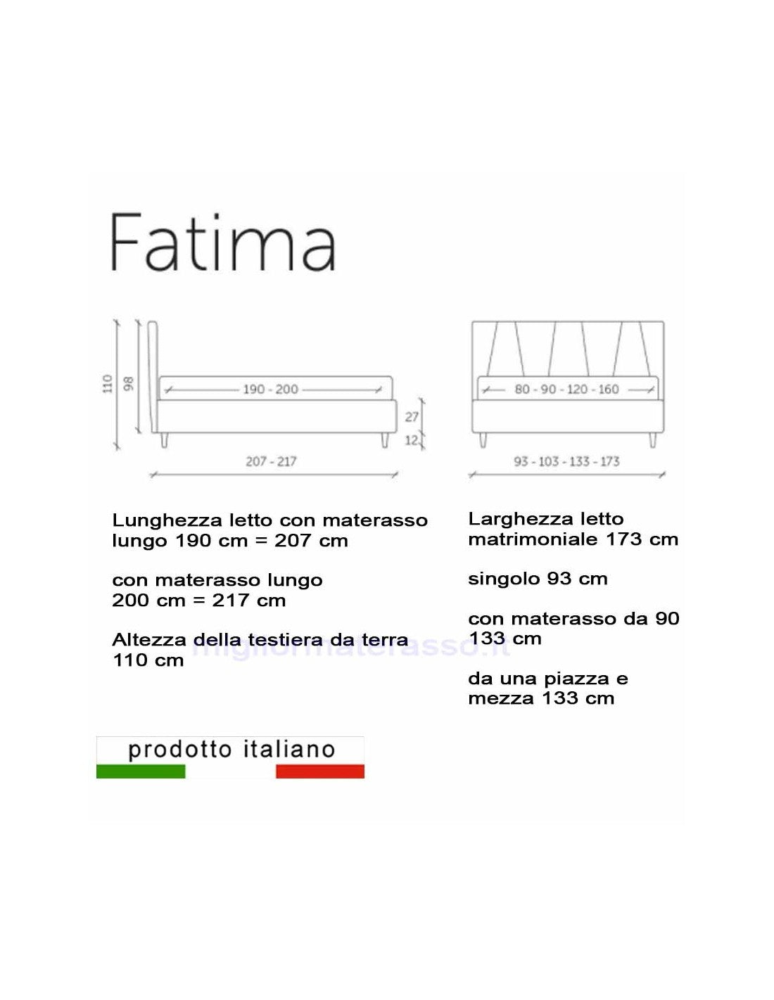Letto matrimoniale moderno