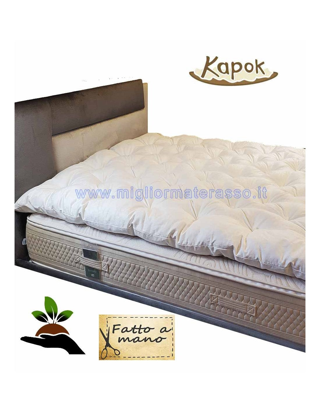 Natural Kapok Topper Gabrielli