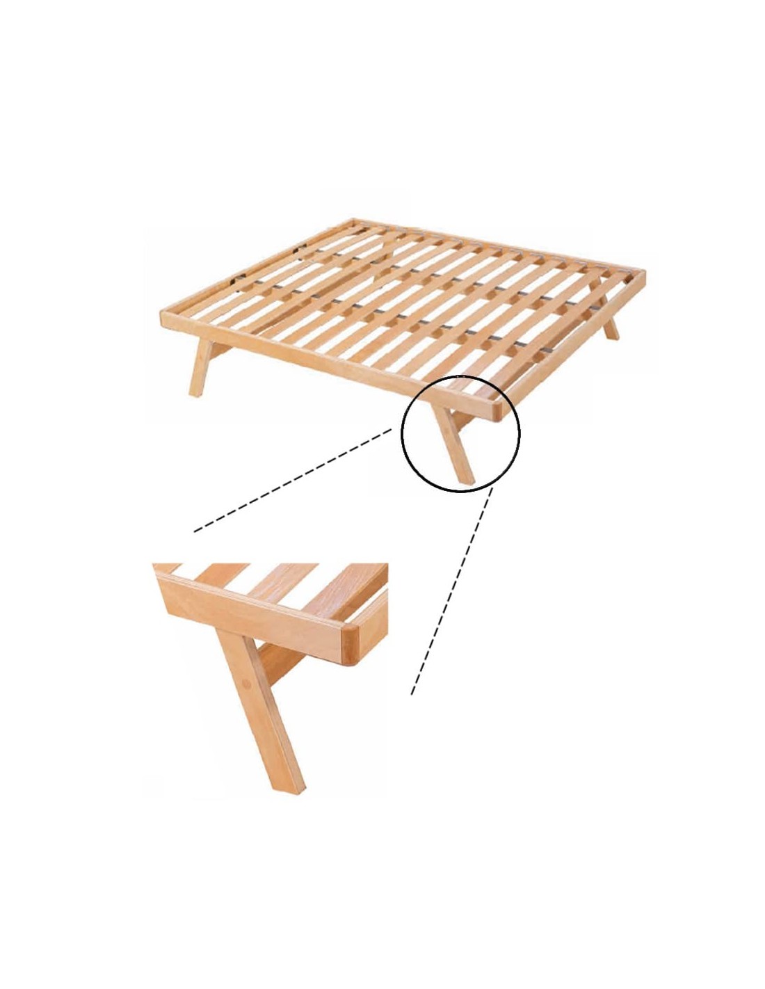 Rete a doghe legno multistrato Nordik