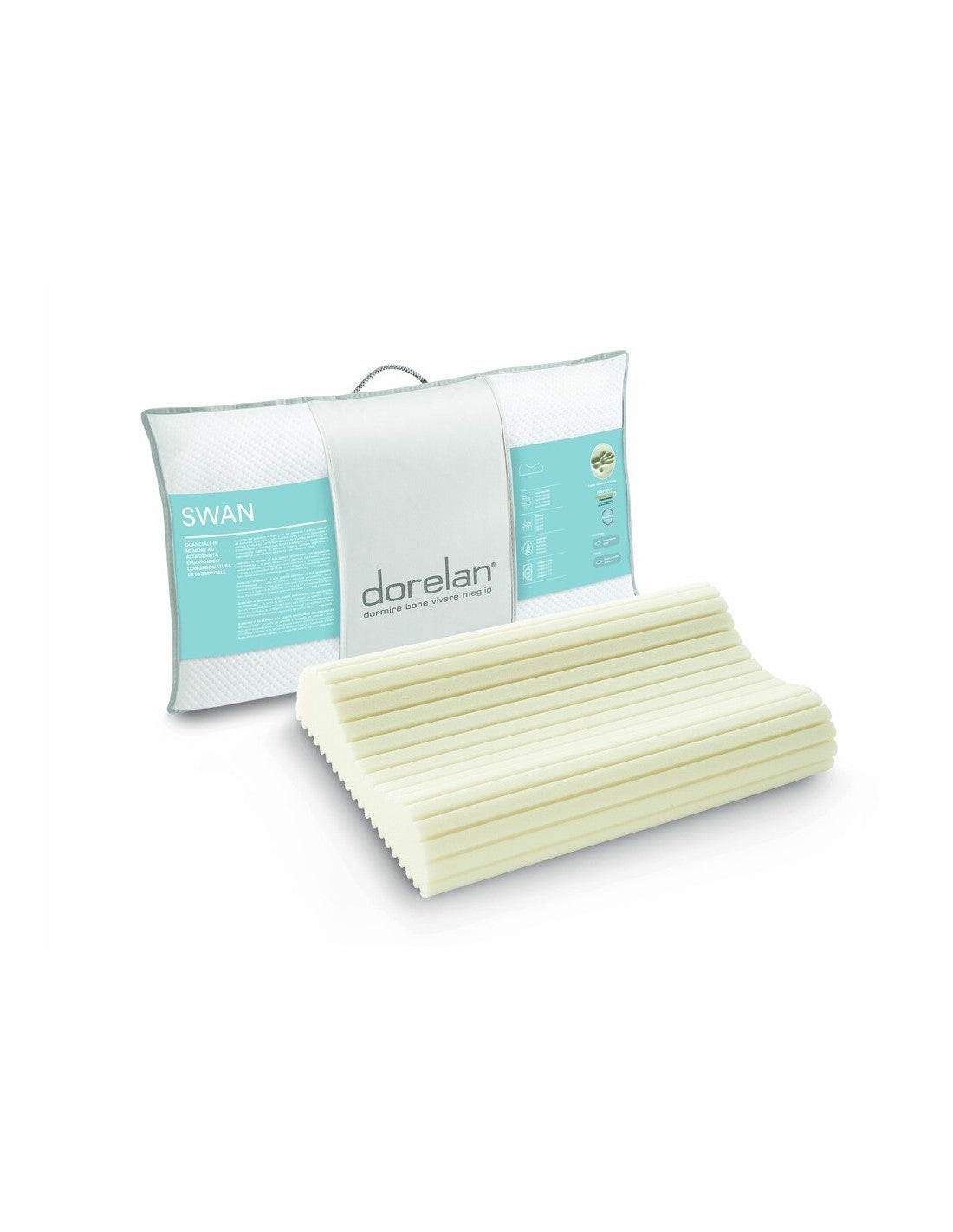 Pillow Dorelan Memory Myform Air HD Swan