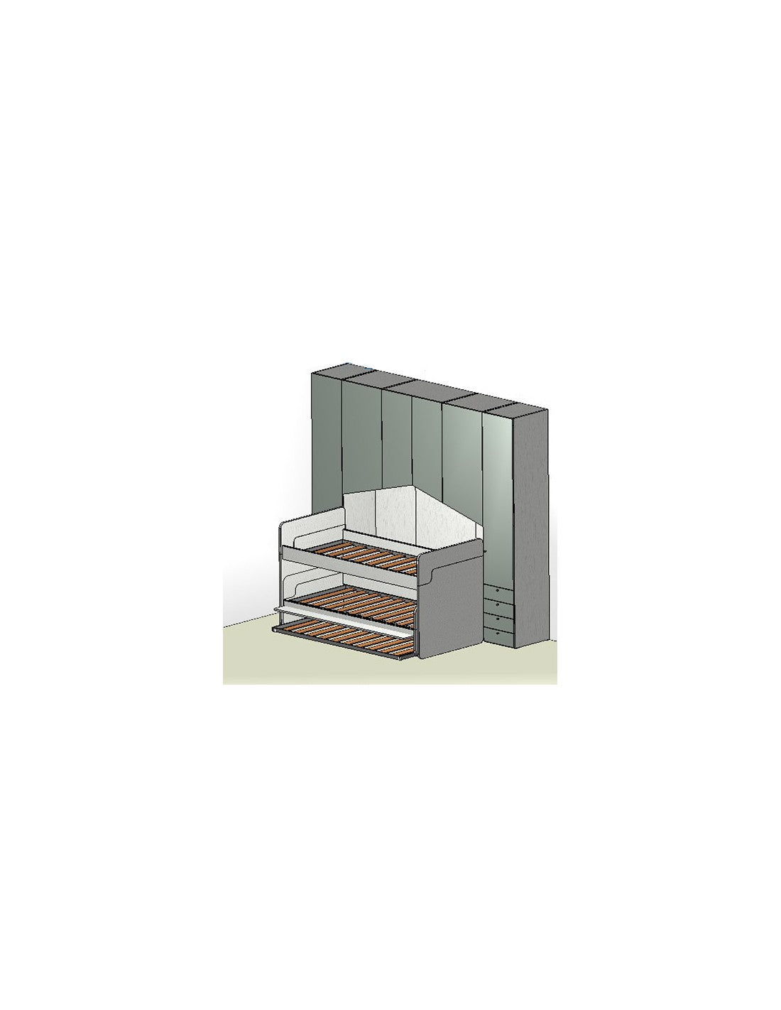 Kids Bedroom Colombini 3 beds