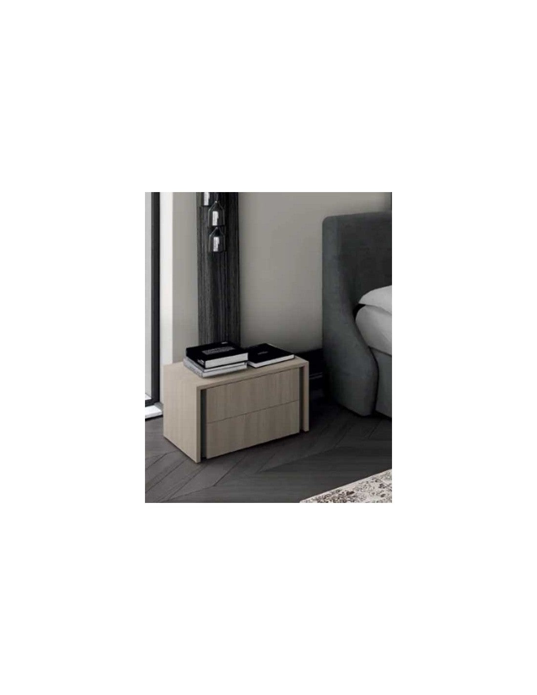 Comodino due cassetti moderno
