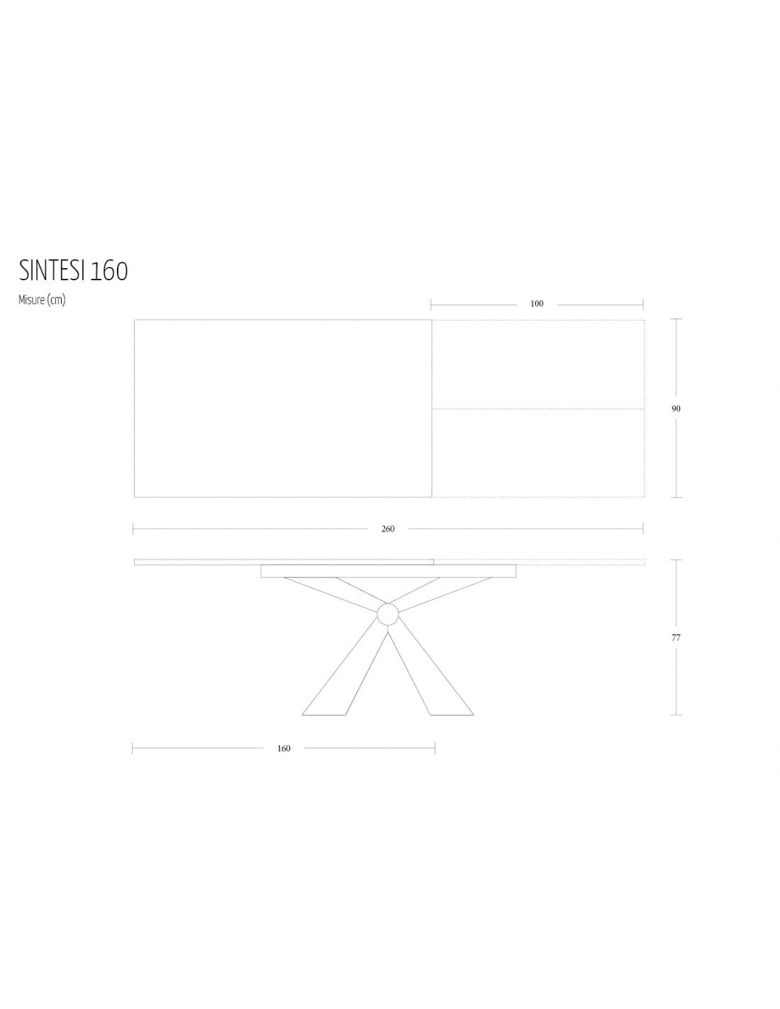 Extending Dining Table Sintesi Altacom