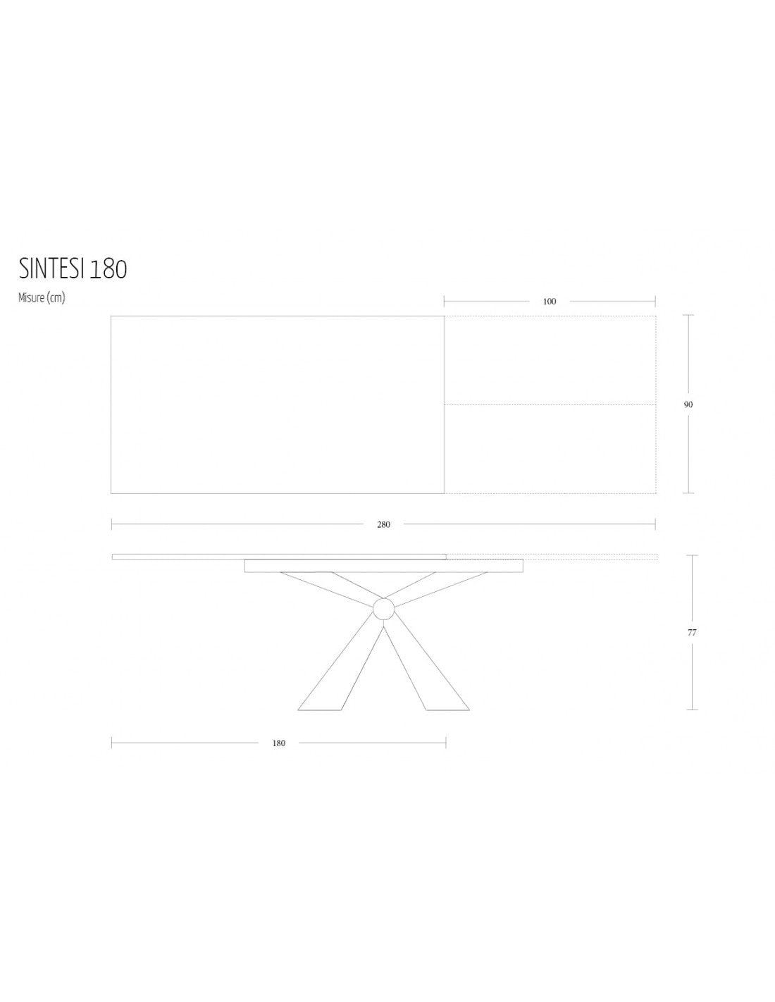 Extending Dining Table Sintesi Altacom