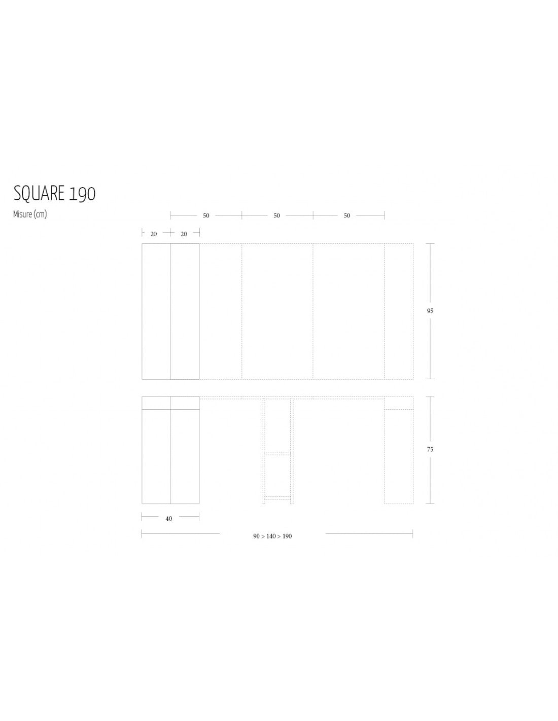 Square Extending Console Table