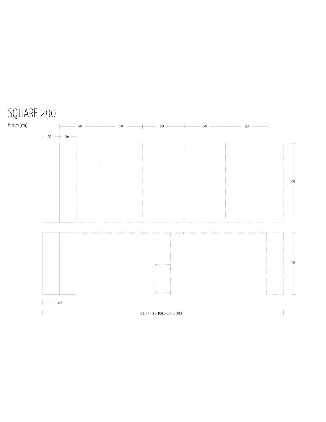 Square Extending Console Table